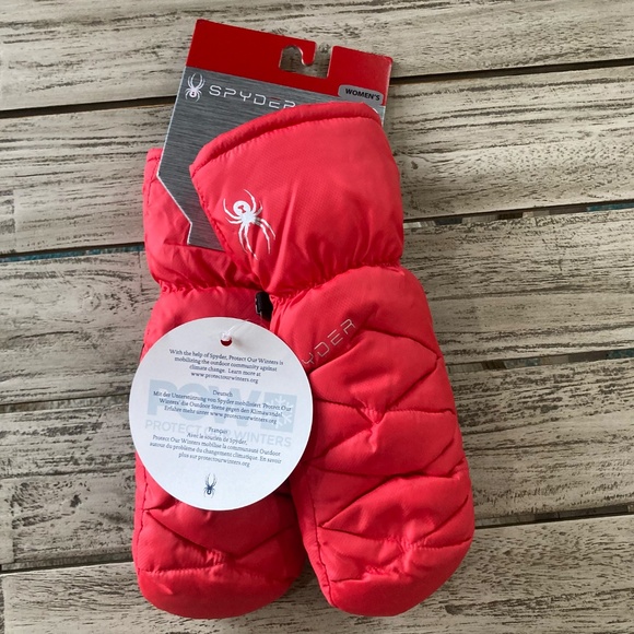 New - Spyder Candy Down Mittens (S) - Picture 7 of 7